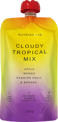 Пюре фруктовое NUTRINO LAB Яблоко, манго, маракуя и банан, 200г, картинка