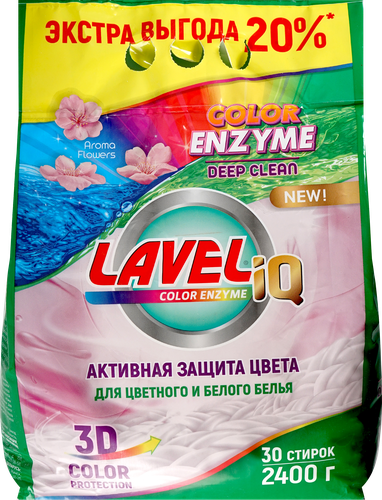 Стиральный порошок LAVEL Enzyme color, 2,4кг, картинка