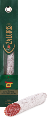 Колбаса сыровяленая ZALGIRIS Фуэт Экстра классический, категория А, 110г, картинка