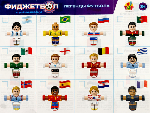 Игрушка 1TOY Фиджетбол: Легенды футбола, серия 2, футболист, Арт. Т26987-2, картинка