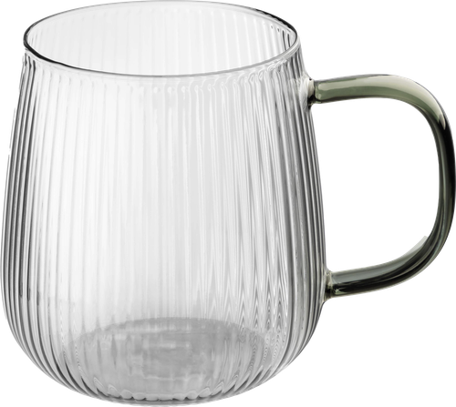 Кружка LEONORD Aroma, из боросиликатного рельефного стекла, 430мл, Арт. 106477, детальное фото