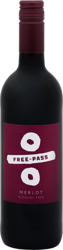 Напиток безалкогольный FREE PASS Merlot красный полусладкий, 0.75л, фотография