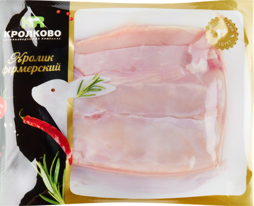 Филе тушки кролика КРОЛКОВО, 500г, вид
