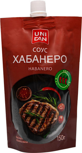 Соус UNI DAN Табаско Хабанеро, 150г, крупный план