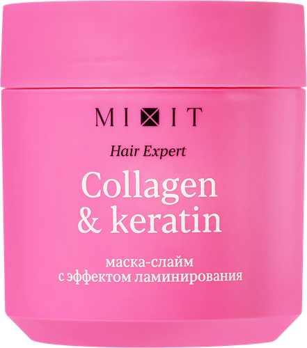 Маска для волос MIXIT ламинирующая с коллагеном и кератином, 400мл, фотография