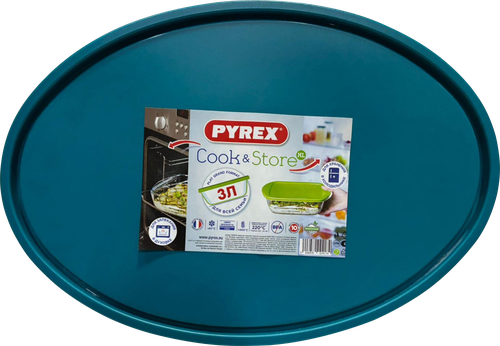 Форма для запекания PYREX Cook&Store XL 35х24х6см, с крышкой, овальная, 3л, фотография