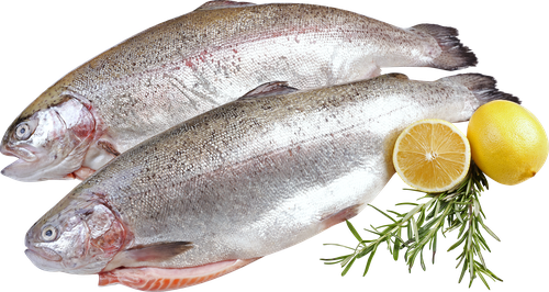 Форель Радужная потрошеная с головой 2–4кг ЛЕНТА FRESH, весовая, детальное фото