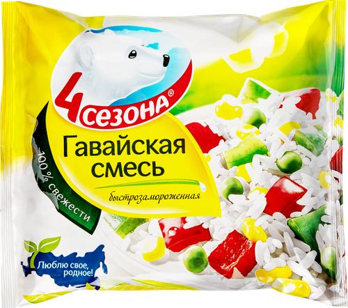 Смесь овощная 4 СЕЗОНА Гавайская, 400г, фото
