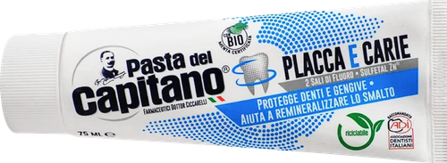 Зубная паста PASTA DEL CAPITANO Plaques&cavities Против налета и кариеса, 75мл, фото