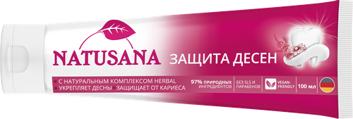 Зубная паста NATUSANA Gum Protection Защита десен, 100мл, картинка