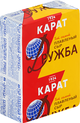 Сыр плавленый КАРАТ Дружба 45%, без змж, 90г, картинка