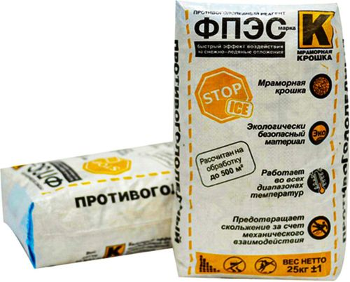 Противогололедный реагент Mr.Defroster ФПЭС 25 кг, вид