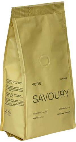 Кофе зерновой VERLE Blend Savoury натуральный обжаренный, 220г, фотография
