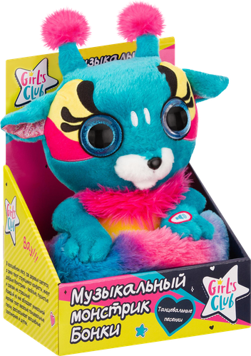 Игрушка GIRL'S CLUB Монстрик 26см, веселые песенки и фразы, Арт. IT110930-IT110932, крупный план