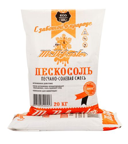 Противогололедный реагент Mr.Defroster ПЕСКОСОЛЬ 20кг, картинка