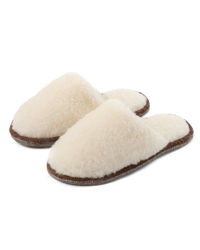 Тапочки шерстяные N&H белые S/M (36-39), крупный план