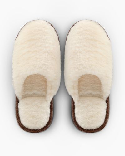 Тапочки шерстяные N&H белые S/M (36-39), фотография