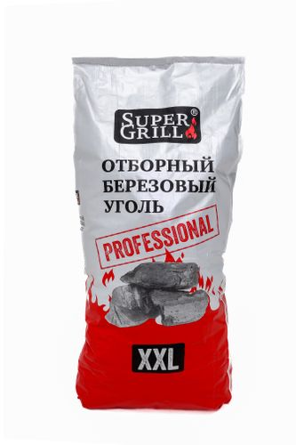 Уголь березовый SUPERGRILL Xxl, 8кг, фото