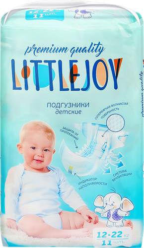 Подгузники LITTLE JOY более 12кг, 11шт, изображение