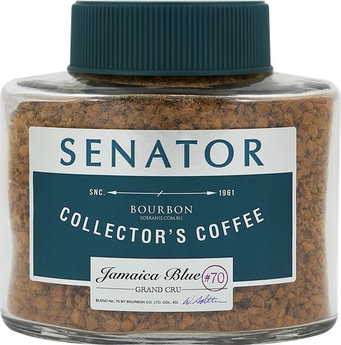 Кофе растворимый SENATOR Jamaica Blue, 90г, вид
