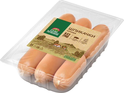 Шпикачки СЕЛО ЗЕЛЕНОЕ Сочные, категория В, 400г, изображение