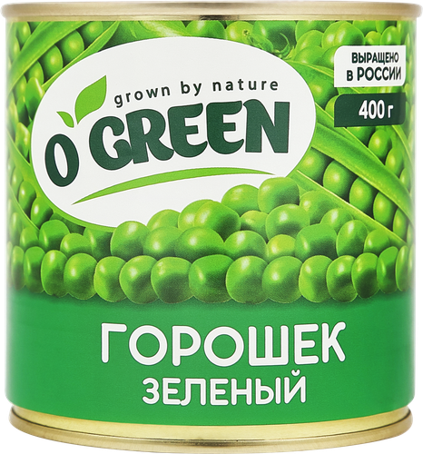 Горошек зеленый O`Green ж/б ключ 425мл. PL, изображение