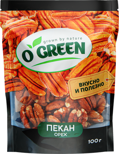 Орех Пекан O`GREEN, 100г, вид