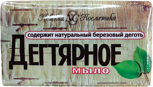 Туалетное мыло НЕВСКАЯ КОСМЕТИКА Дегтярное, с березовым дегтем, 140г, фотография