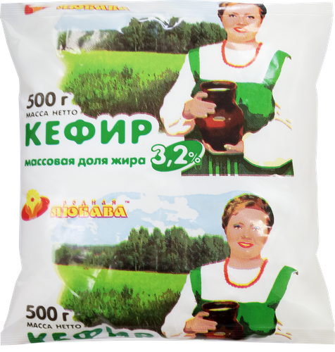 Кефир РОДНАЯ ЛЮБАВА 3,2%, без змж, 500г, изображение