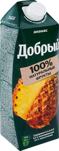 Нектар ДОБРЫЙ Ананас-яблоко, 1л, картинка