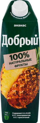 Нектар ДОБРЫЙ Ананас-яблоко, 1л, картинка