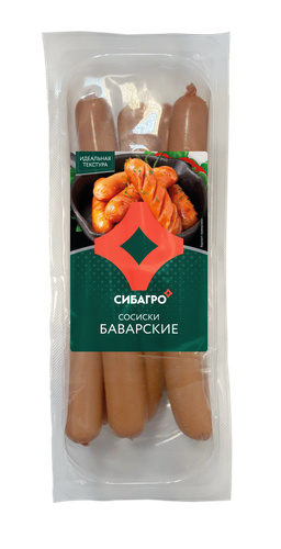 Сосиски СИБАГРО Баварские, 300г, картинка