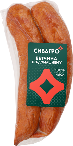 Ветчина ПО-ДОМАШНЕМУ в/у 300г. СИБАГРО, вид