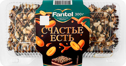 Пирожное СЧАСТЬЕ ЕСТЬ корр 300г. ФАНТЭЛЬ, крупный план