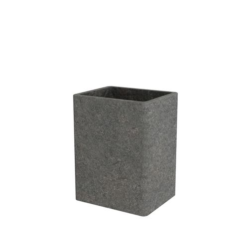 Стакан настольный STONE BLACK полирезин, крупный план