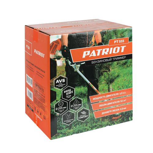 Коса бензиновая PATRIOT 1+1 3лс, PT555, изображение