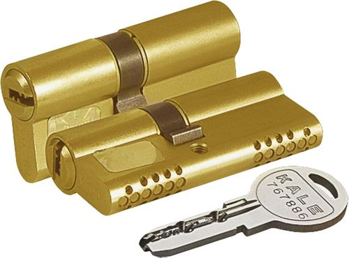 Цилиндр Kale Kilit 164 OBS SNE/100 мм (45+10+45) ключ/ключ латунь, фото