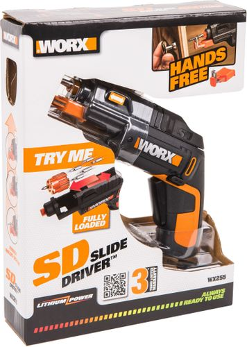 Аккумуляторная отвертка Worx WX255 SD Slide Driver 4 В набор бит 6 шт, изображение