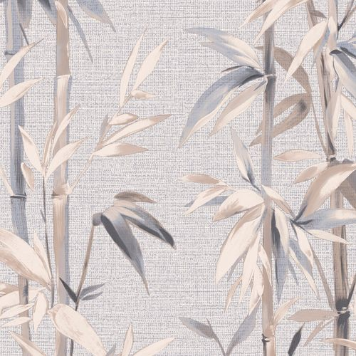 Виниловые обои WallSecret Bamboo 8735-14 серые 1,06х10,05 м, вид
