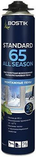 BOSTIK пена пистолетная полиуретановая Standard 65 All SEASON , 750 мл, детальное фото