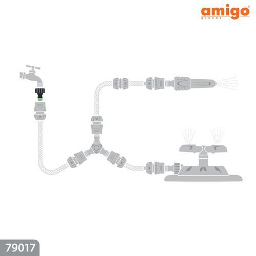 Адаптер AMIGO с внешней резьбой 3/4", 79017, вид