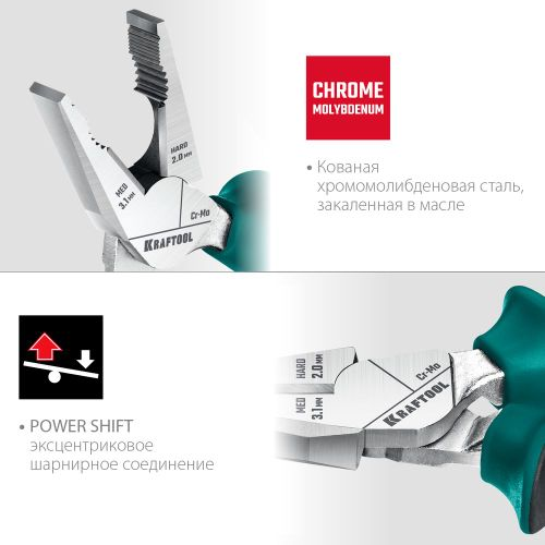 Плоскогубцы комбинированные KRAFTOOL 160 мм, детальное фото