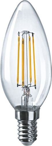 Светодиодная лампа Filament свеча 1хЕ14х6 Вт 4000К, фотография