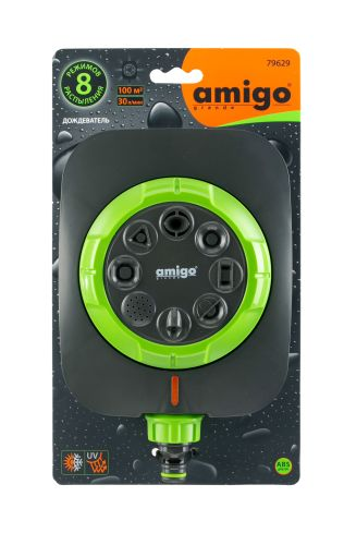 Дождеватель AMIGO 8 режимов 100м2, 79629, детальное фото