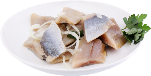 Салат Сельдь с луком ЛЕНТА FRESH, весовой, крупный план