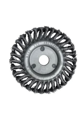 Щетка плоская (125х22 мм; крученая проволока) для УШМ VERTEXTOOLS 12100-125, картинка