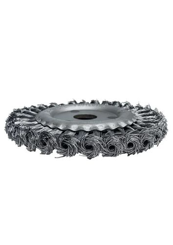 Щетка плоская (125х22 мм; крученая проволока) для УШМ VERTEXTOOLS 12100-125, детальное фото