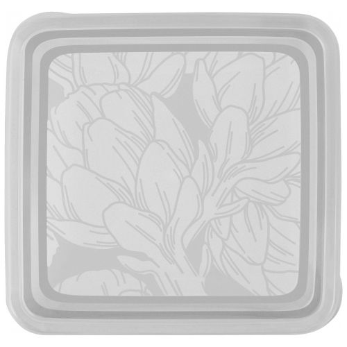 Набор контейнеров для продуктов HELSINKI Artichoke 3 шт. 0,45 л квадр. пепельный жемчуг, фото
