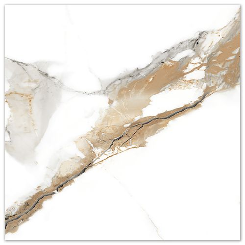 Керамогранит AB Gres Colonial Bianco Glossy 60X60 см 1,44 м², крупный план
