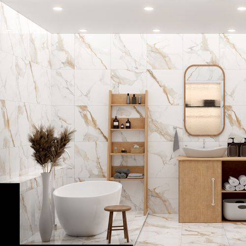 Керамогранит AB Gres Colonial Bianco Glossy 60X60 см 1,44 м², детальное фото